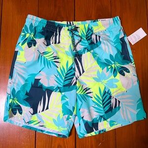 Men’s tropical swim trunks